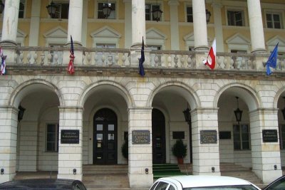 Widok z przodu - Pałac Lubomirskich w Warszawie przed realizacją zlecenia